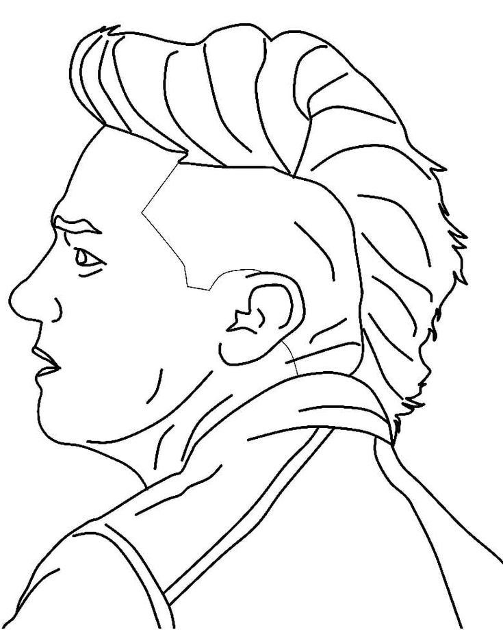 Hawkeye coloring pages
