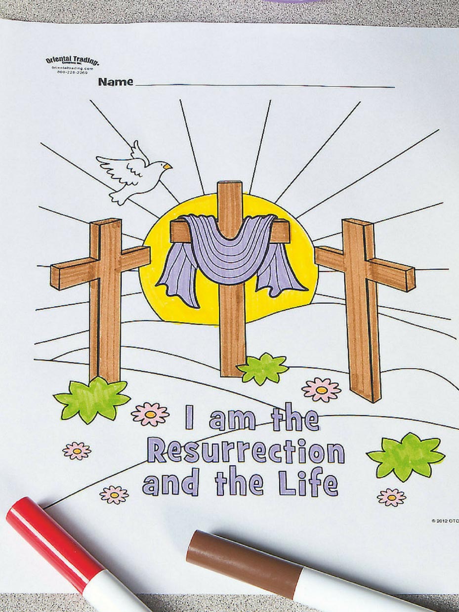 Free easter sunday school coloring pages