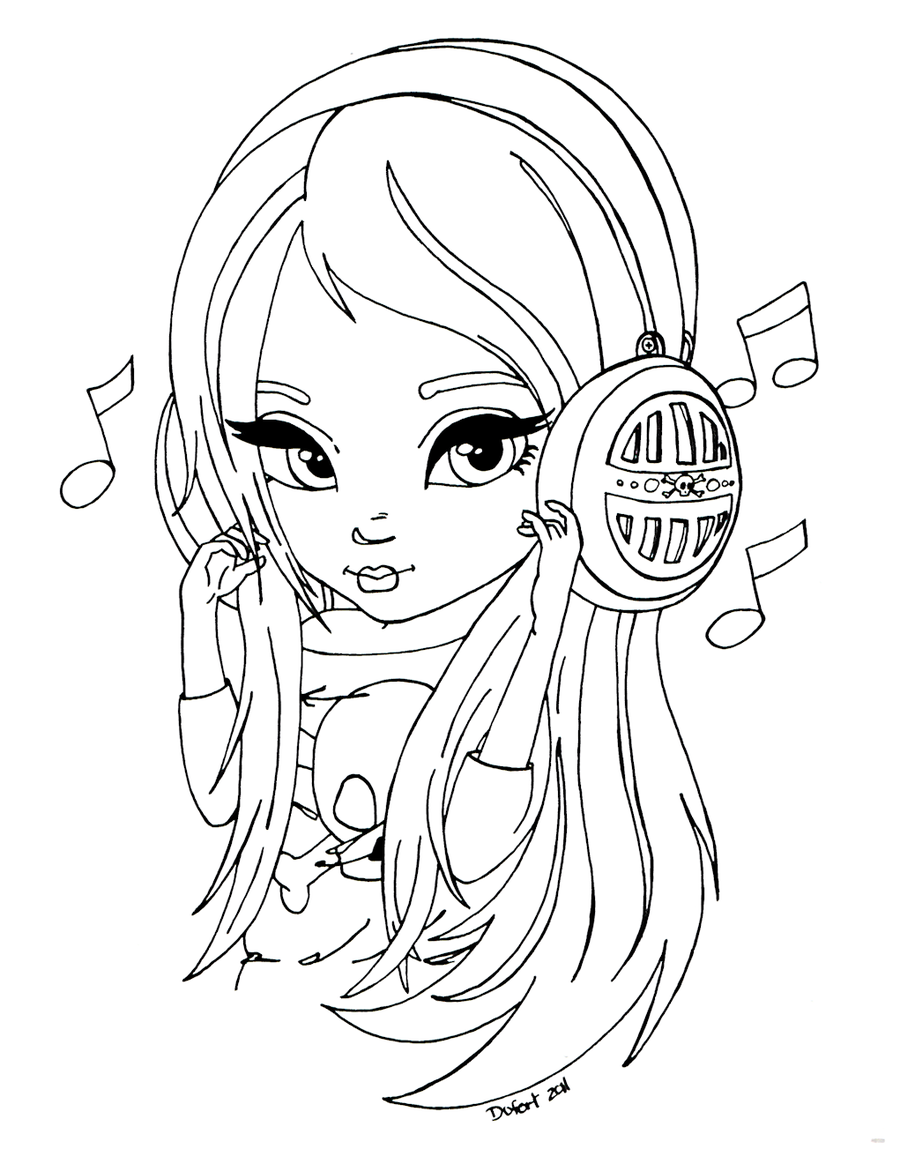 Headphones by jadedragonne on deviantart coloring pages fairy coloring pages coloring pages for girls