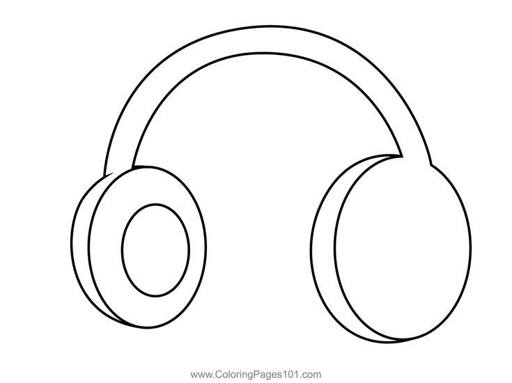 Headphones coloring page coloring pages color printable coloring pages