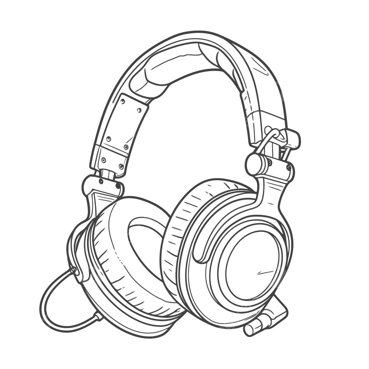 Headphones coloring sheet printable outline sketch drawing vector phone drawing wing drawing headphone drawing png and vector with transparent background for free download