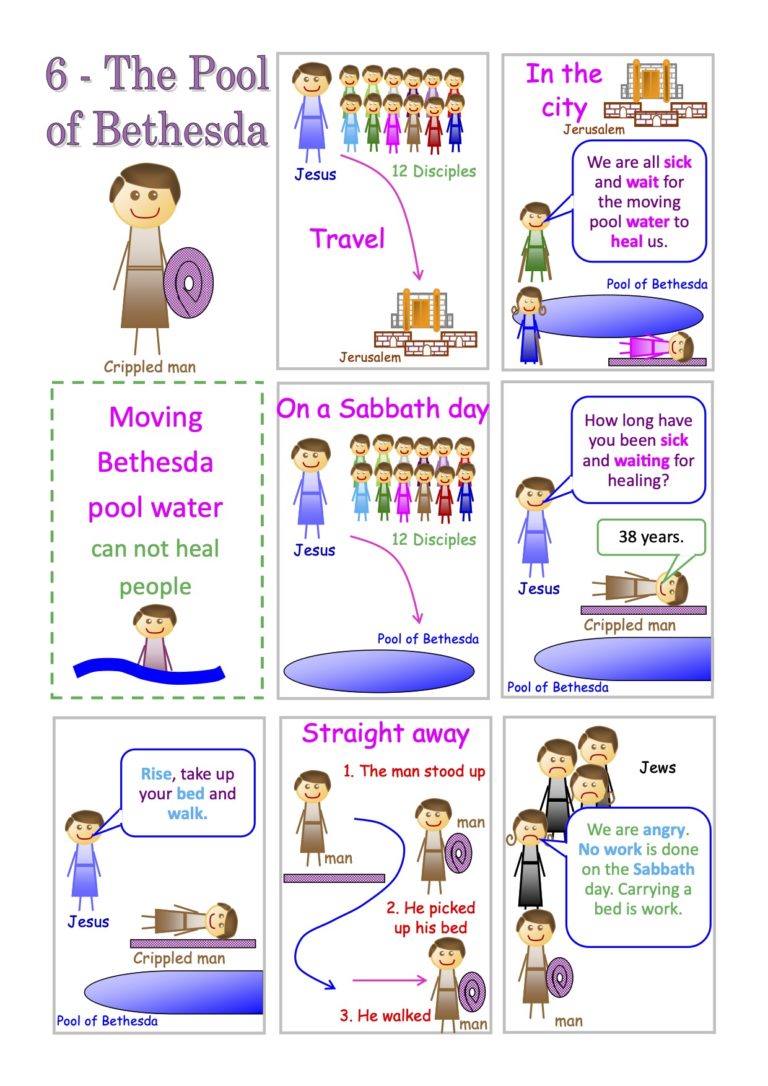Jesus heals the man at the pool of bethesda cssa primary stage lesson â magnify him together