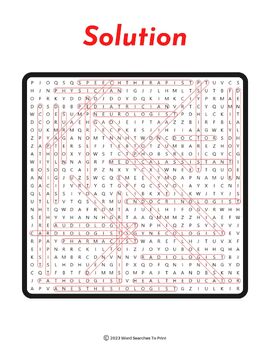 Medical careers word search puzzle