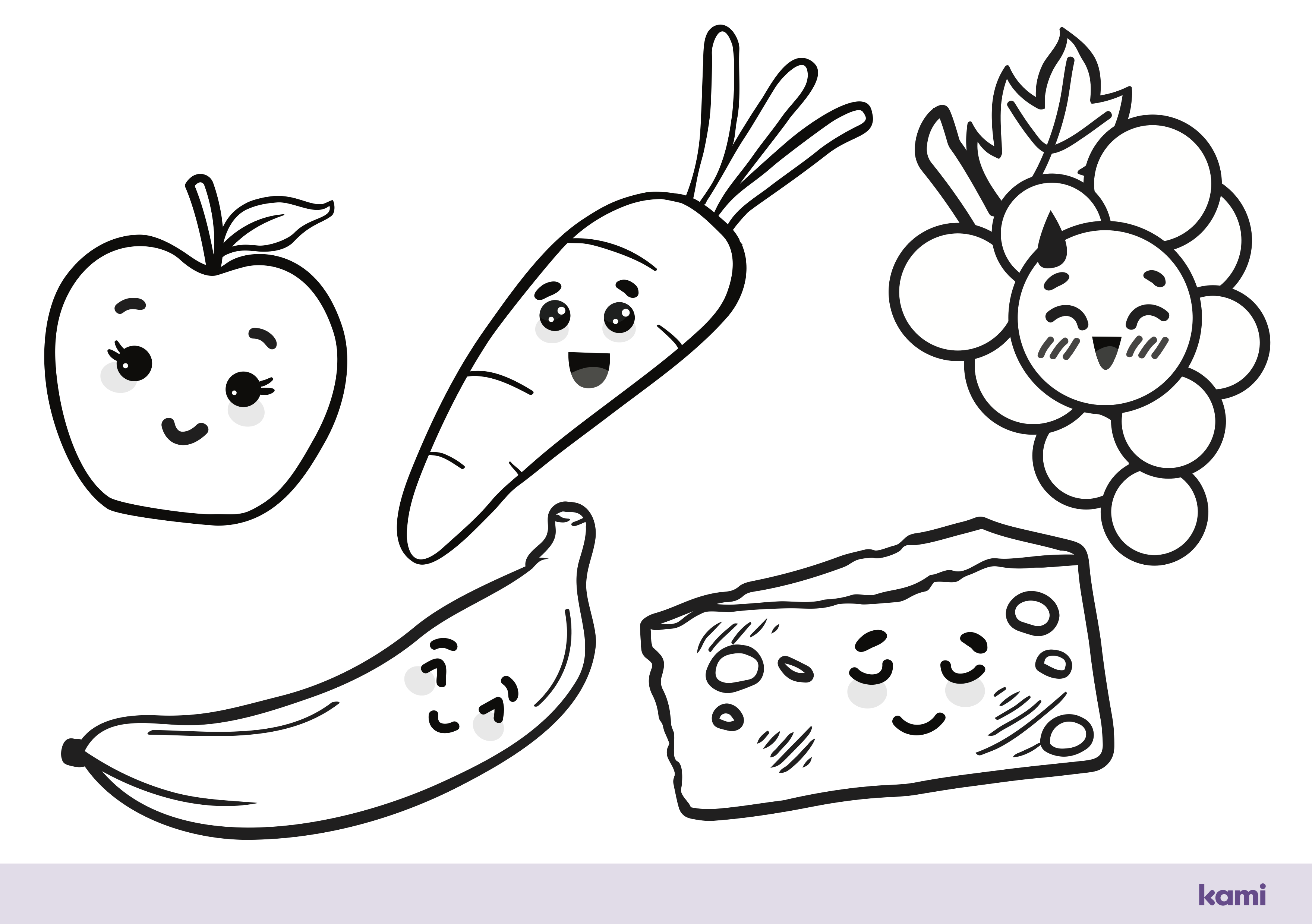 Coloring sheets for kindergarteners smiling healthy food for teachers perfect for grades st nd k pre k other classroom resources kami library