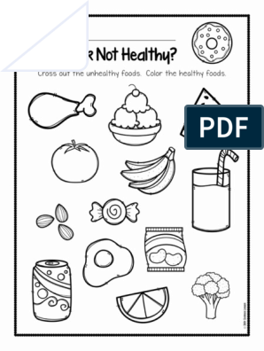 Healthy food worksheet pdf