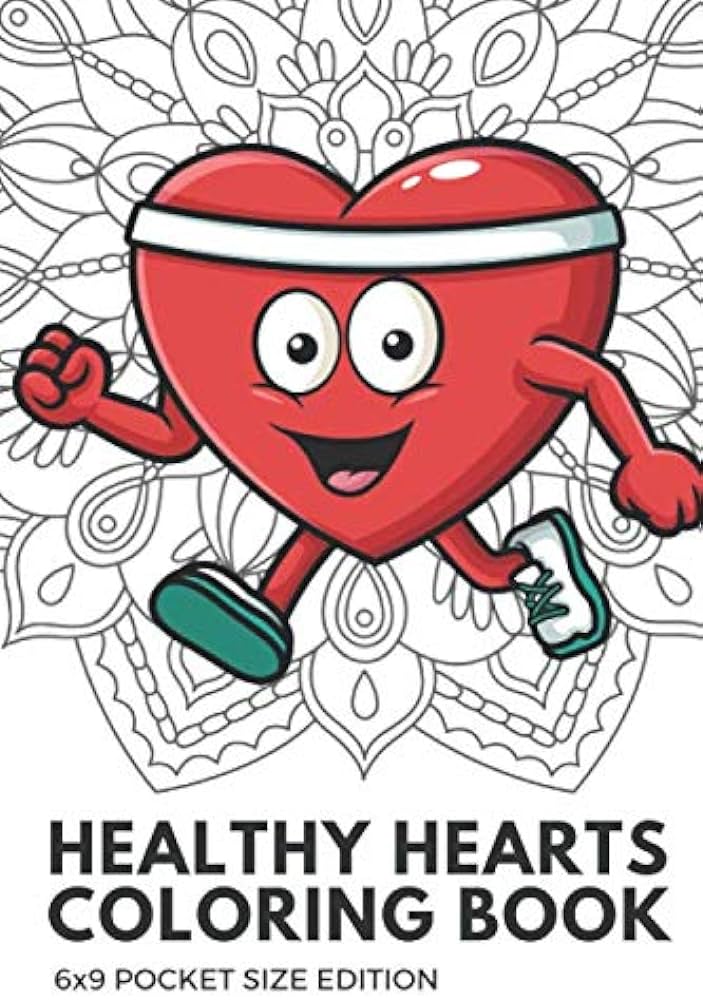 Healthy hearts colorg book x pocket size edition color