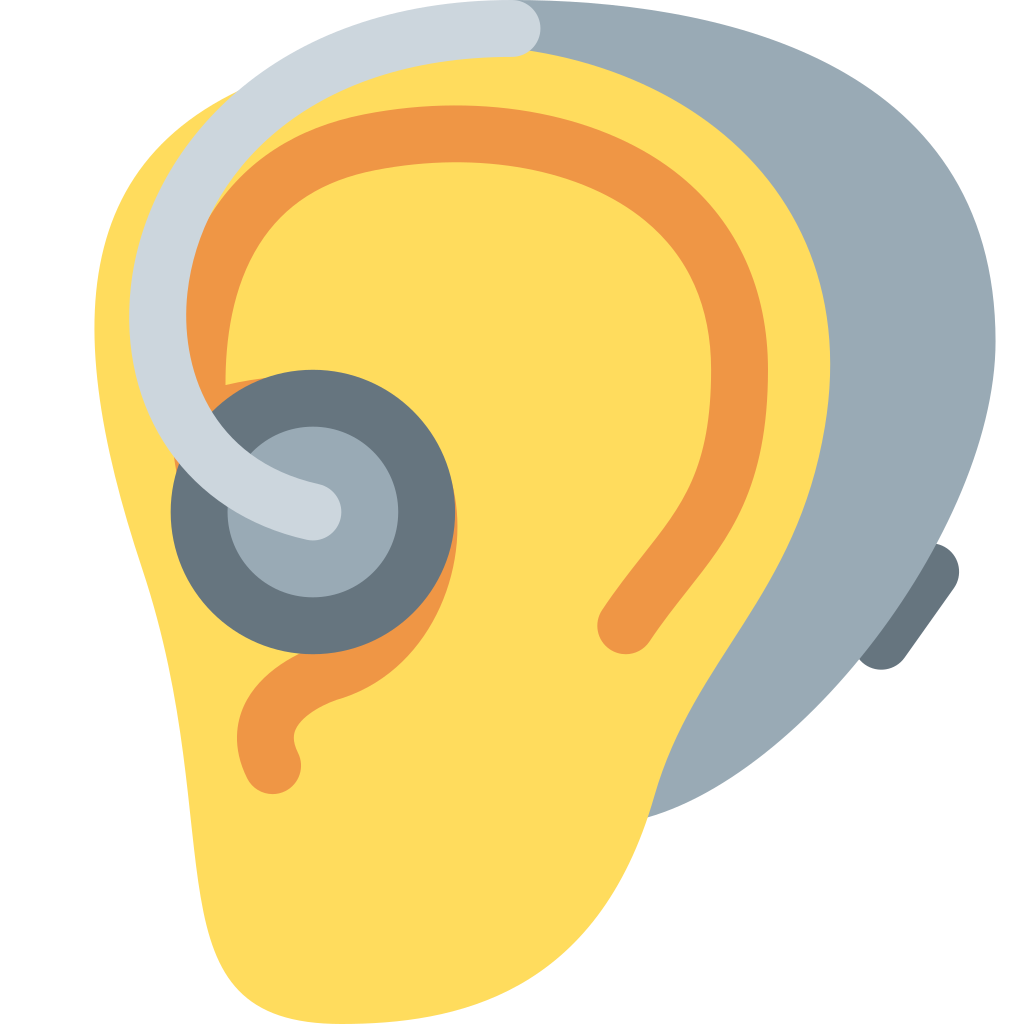 Ð ear with hearing aid emoji