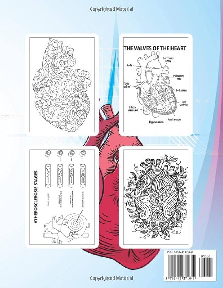 Cardiology anatomy coloring book an anatomy coloring book incredibly detailed self