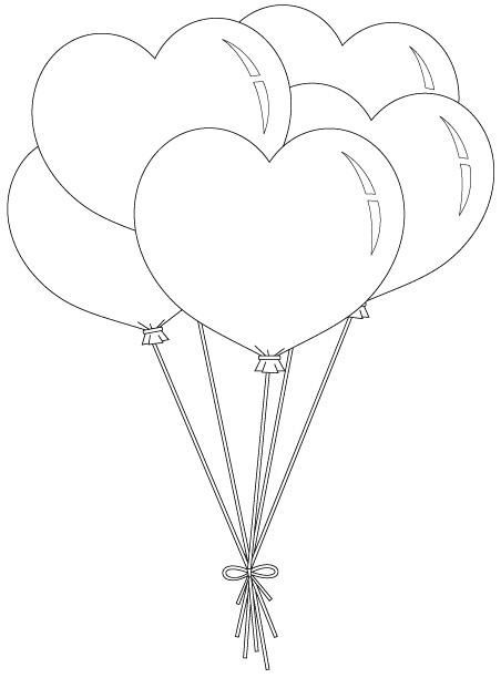 Pin de fufuart em heart balãµes de coraãão selos digitais balão desenho