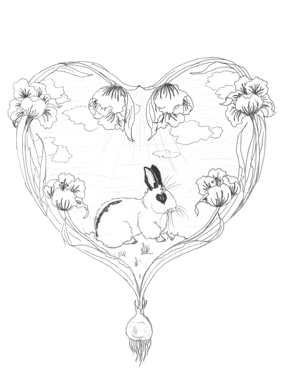 Coloring book â valentino the love bunny