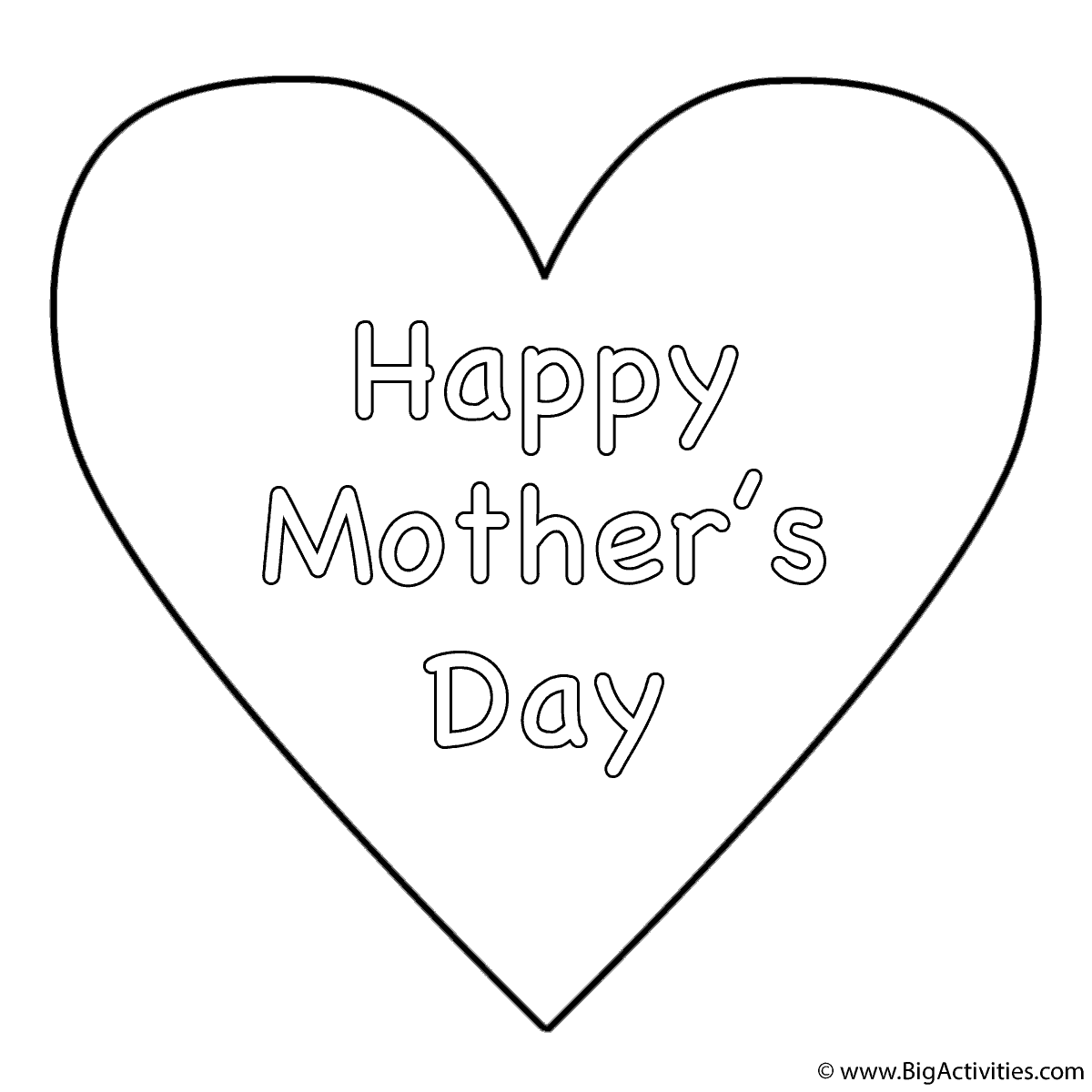 Celebrate mothers day with free printable coloring pages