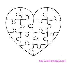 Puzzle of life èåäººç free heart shaped puzzle template shape puzzles puzzle piece template templates printable free