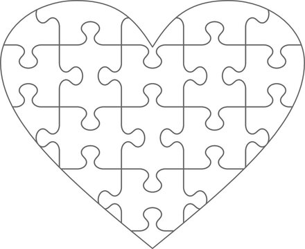 Puzzle pieces heart images â browse photos vectors and video
