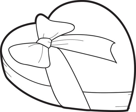Heart shaped candy box valentines day coloring page valentines day drawing valentines day coloring page valentines day coloring