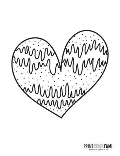 Printable heart coloring pages a huge collection of hearts for coloring crafting learning at