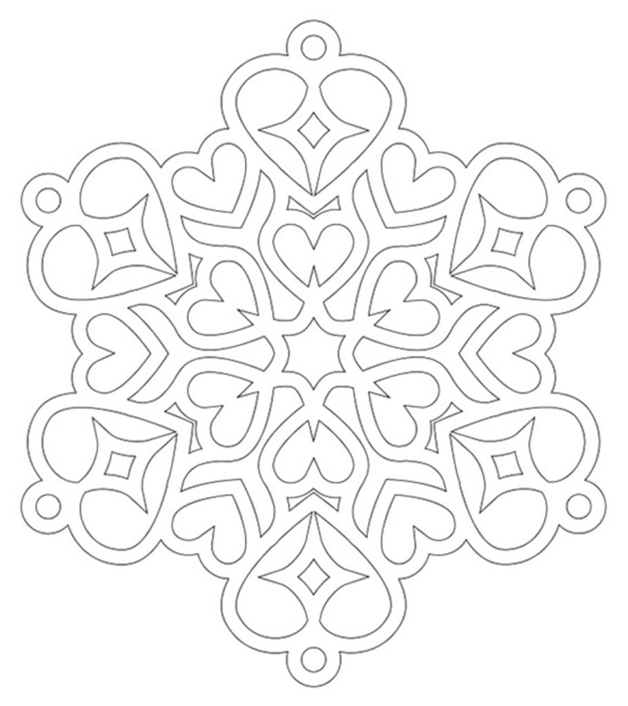 Top snowflake coloring pages for your little ones