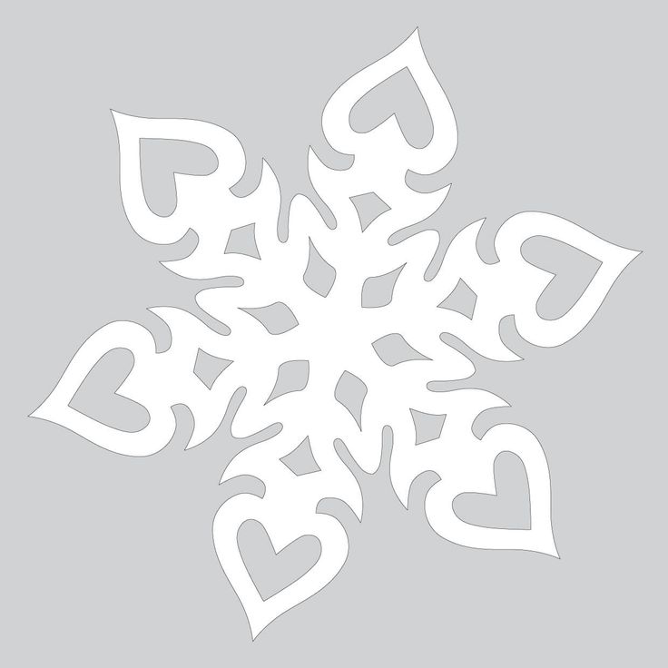 Create beautiful heart shaped paper snowflakes