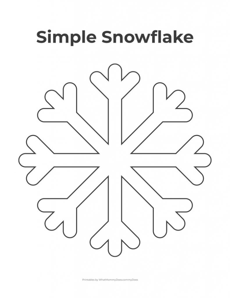 Free printable snowflake templates â large small stencil patterns