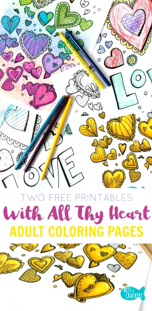 With all thy heart coloring pages