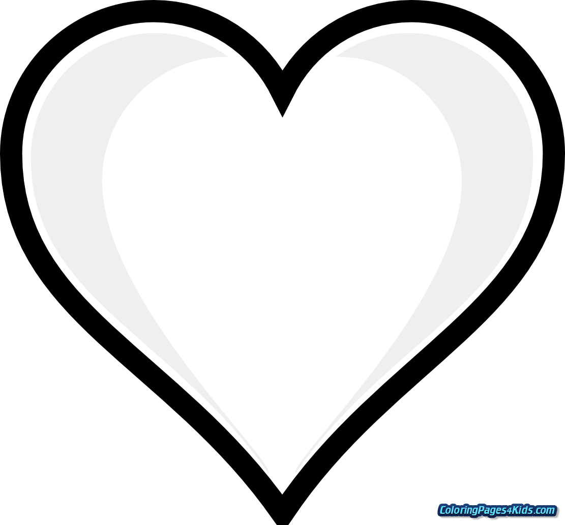Heart on fire printable coloring pages with hearts