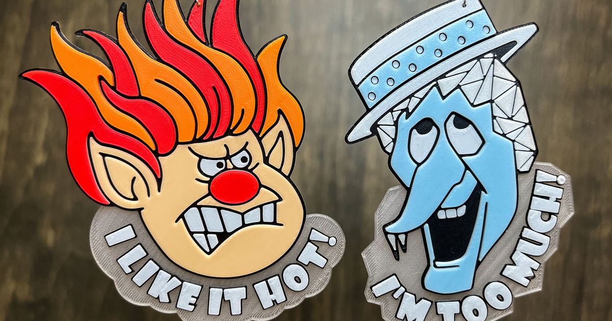 The miser brothers snow miser heat miser by fasteddy download free stl model