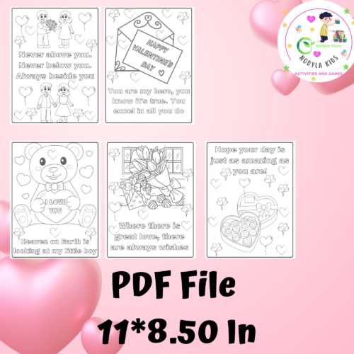 Valentines day coloring book made by teachers