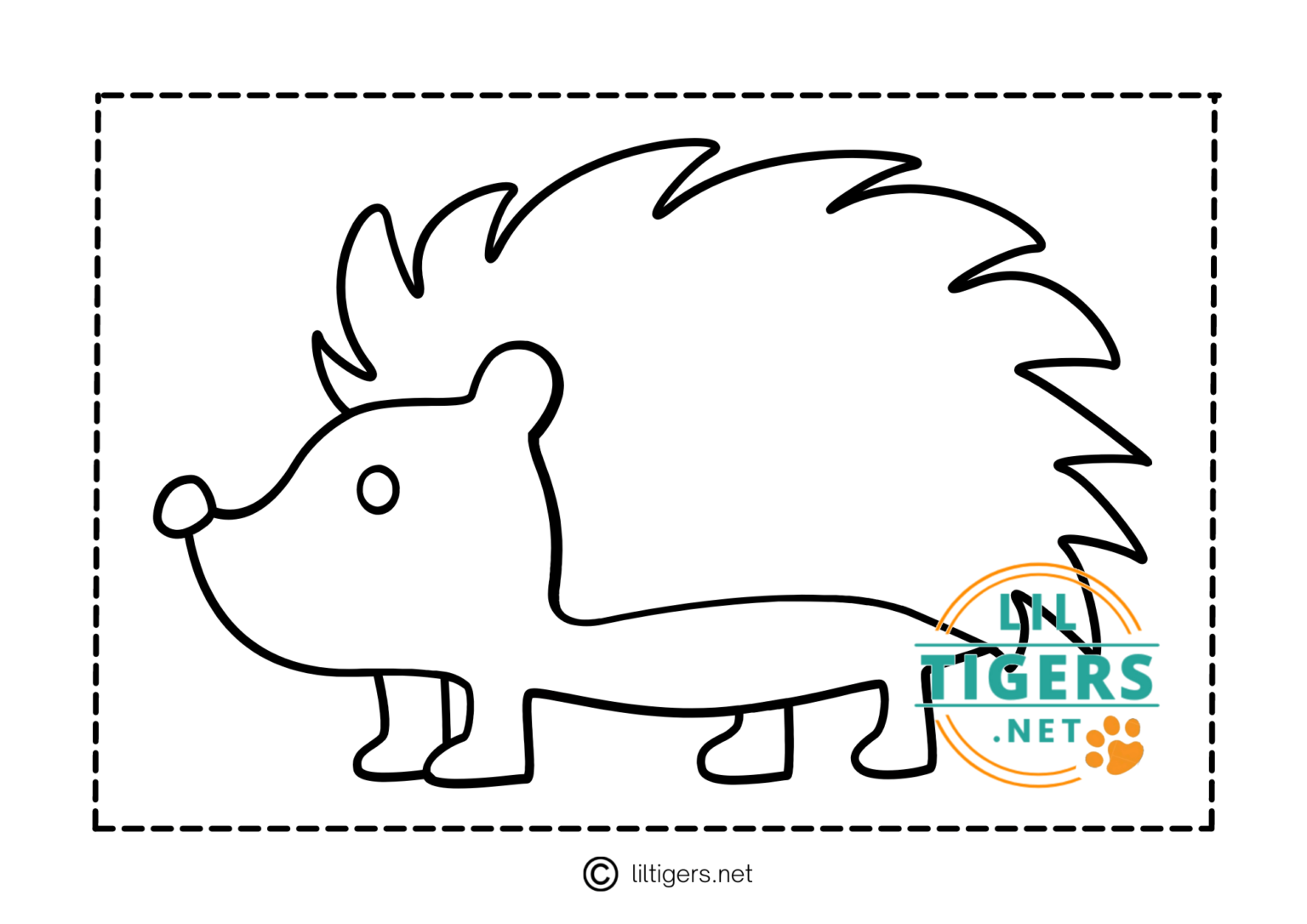Free printable hedgehog templates