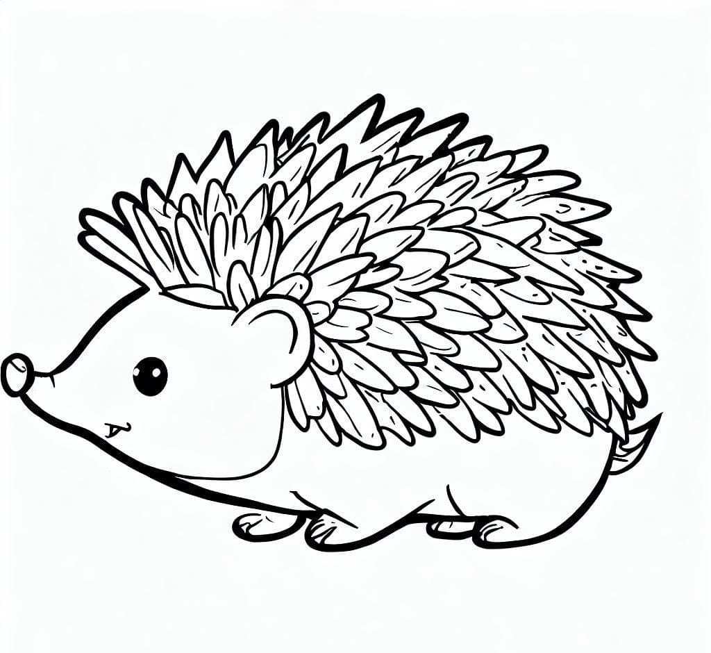 Hedgehog coloring pages