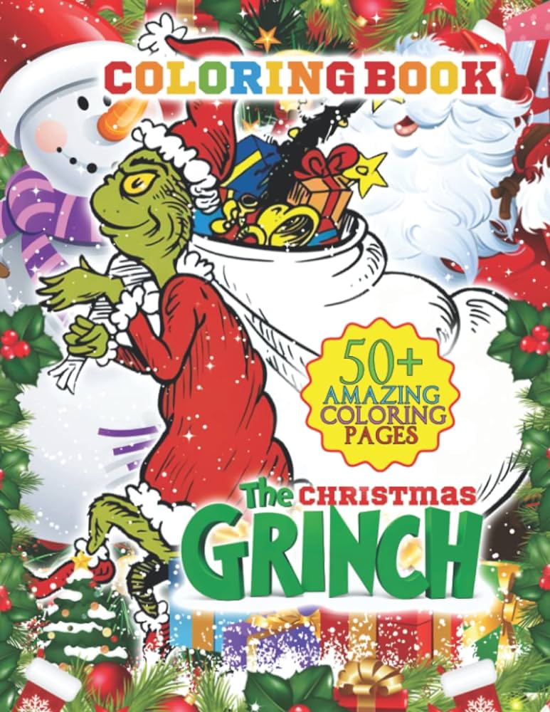 Christmas coloring book xmas colouring pages for kids and adults to celebrate holiday