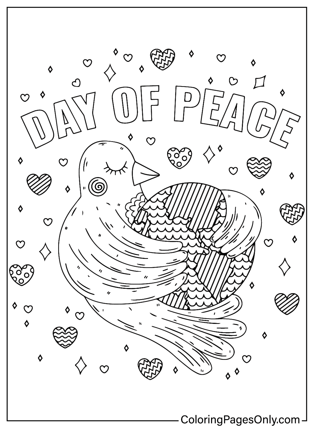 International day of peace coloring pages