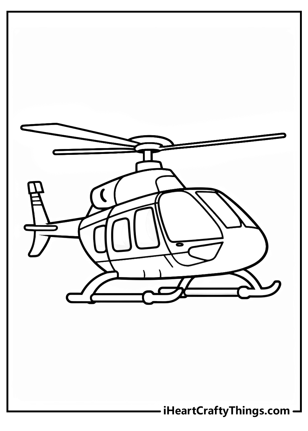 Helicopter coloring pages free printables