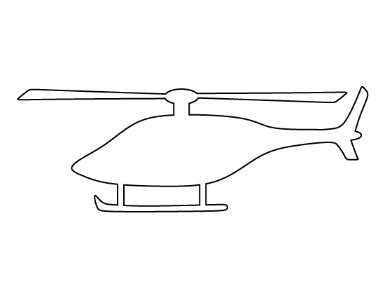 Printable helicopter template