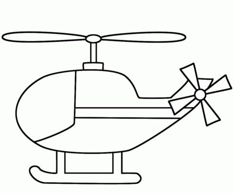 Helicãptero sencillo dibujo para colorear coloring pages coloring pages for kids free printable coloring pages