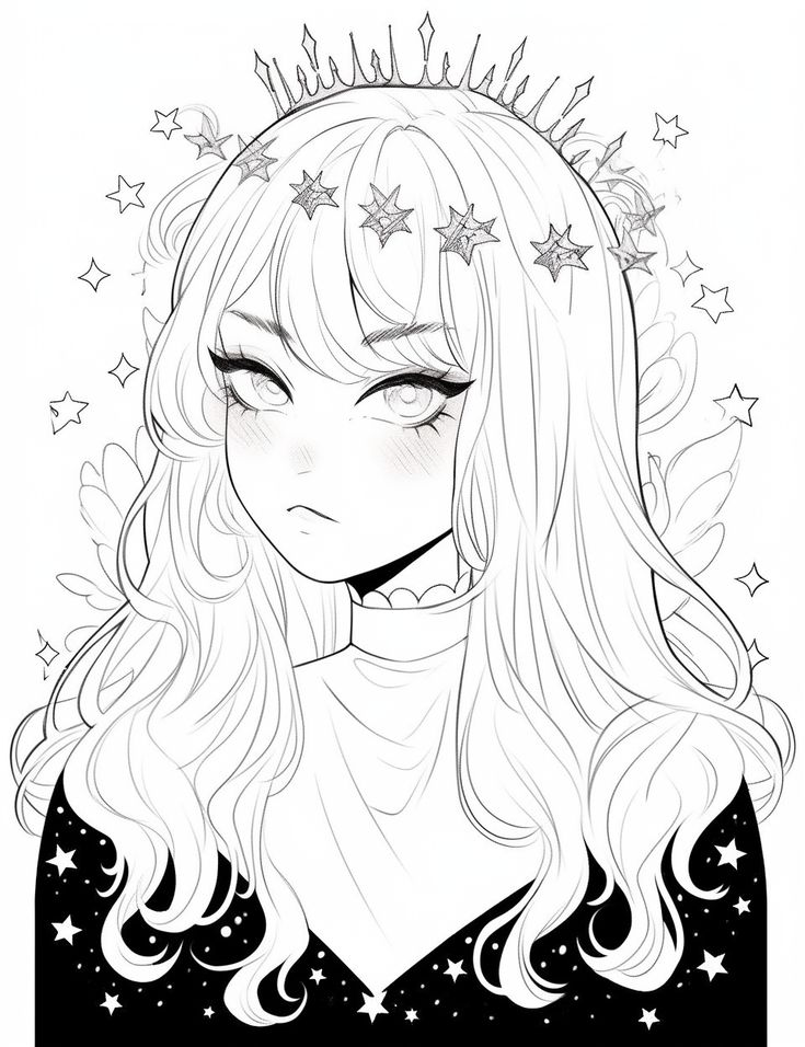 Beauty fairy coloring page manga coloring book fairy coloring pages witch coloring pages