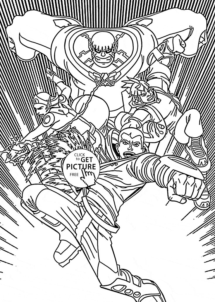 Redakai characters anime coloring page for kids manga anime coloring pages printables free