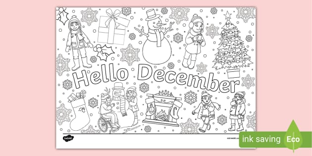 Hello december louring page