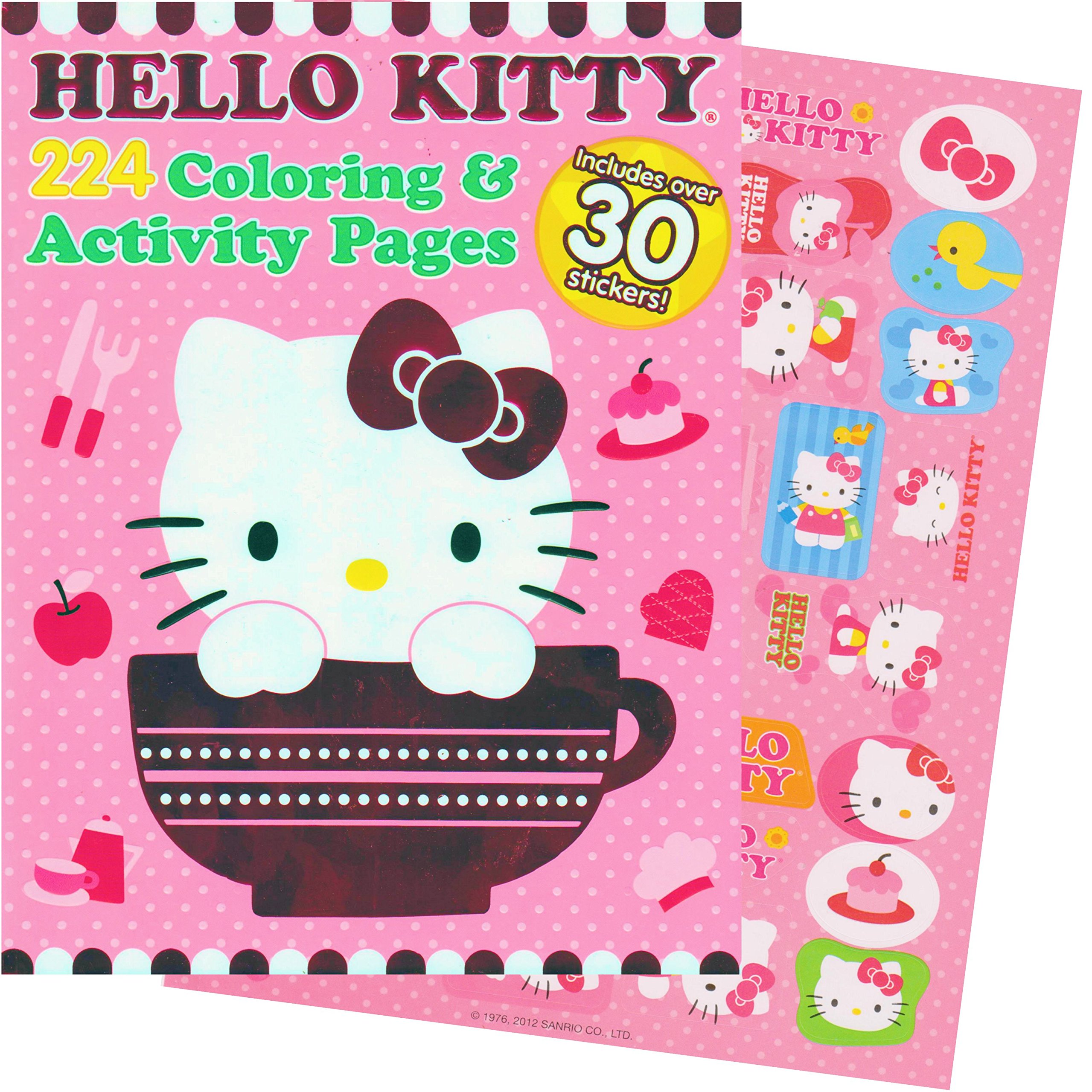 Hello kitty coloring activity book with stickers pages toys games