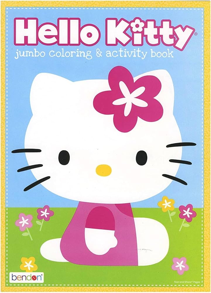 Bendon coloring and activity book hello kitty toys games