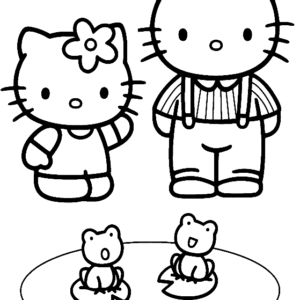 Sanrio characters coloring pages printable for free download