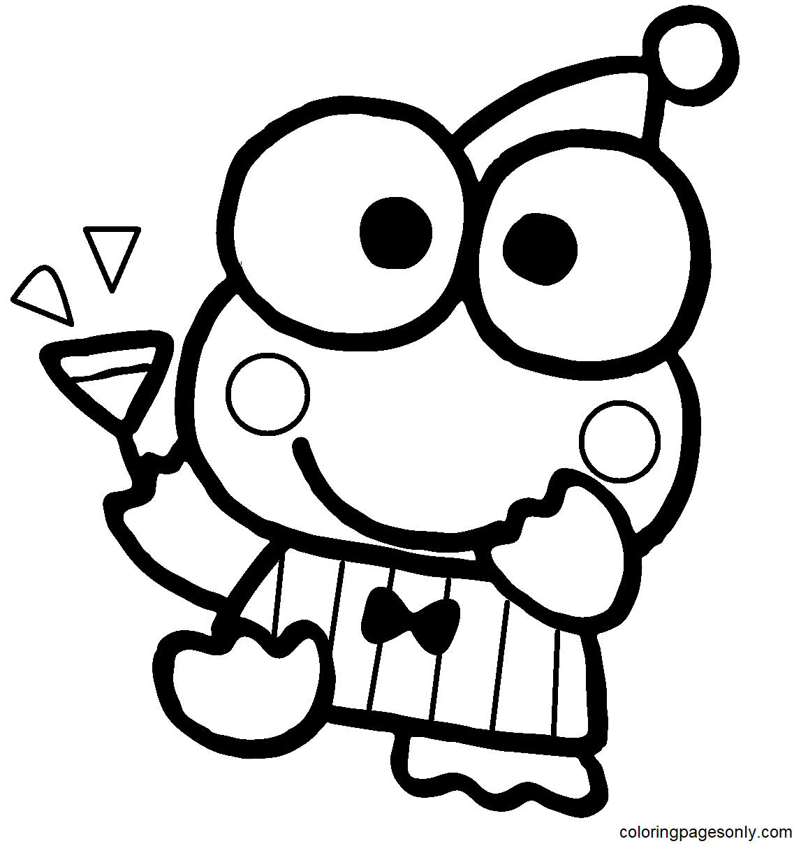 Keroppi coloring pages printable for free download