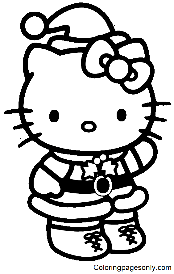 Cute christmas coloring pages printable for free download