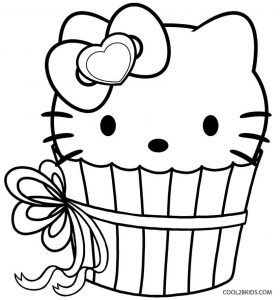 Hello kitty cupcake coloring page cupcake coloring pages shopkins coloring pages free printable hello kitty cupcakes