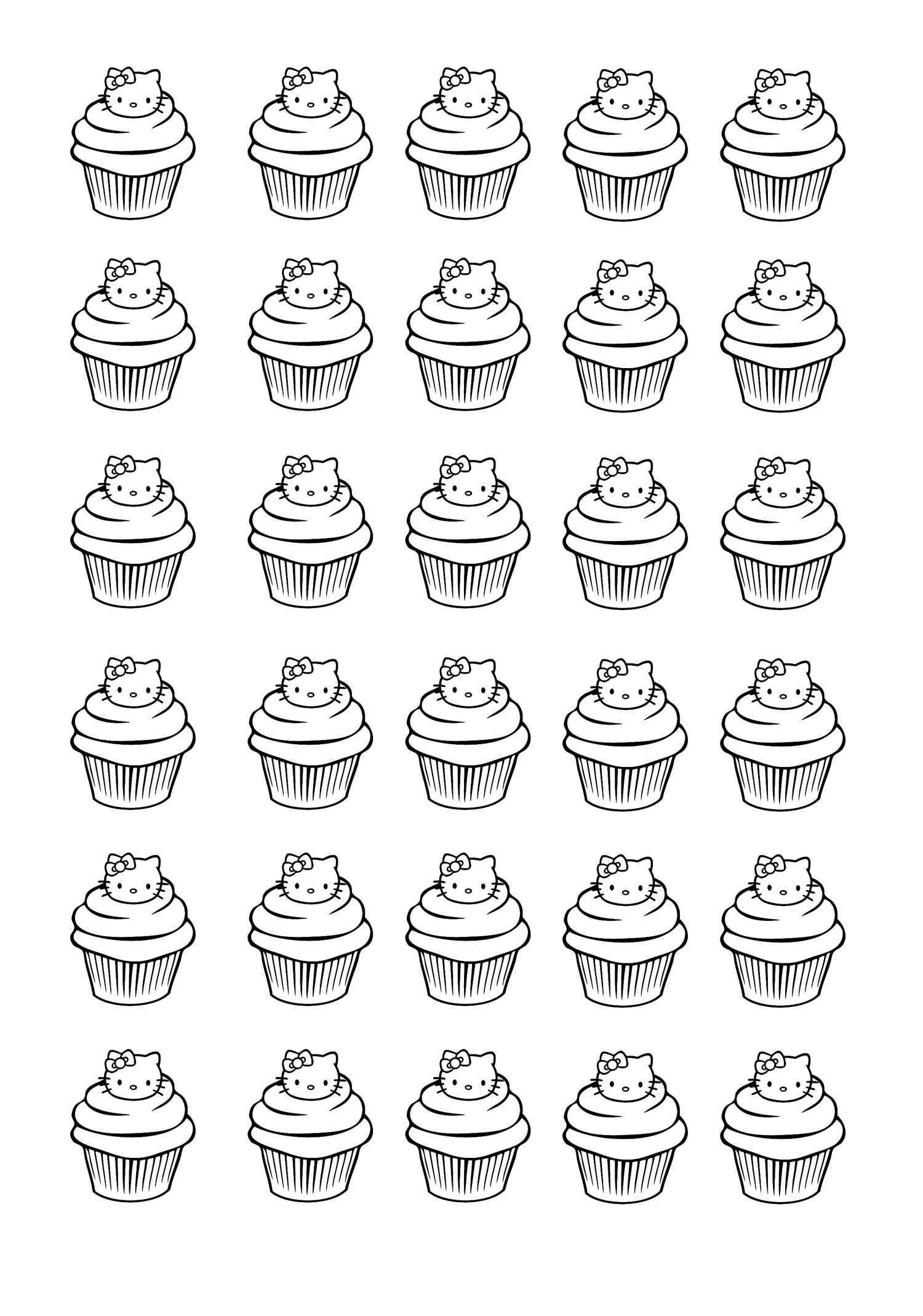 Cupcakes hello kitty