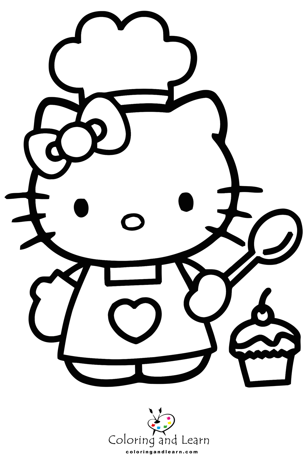 Hello kitty coloring pages