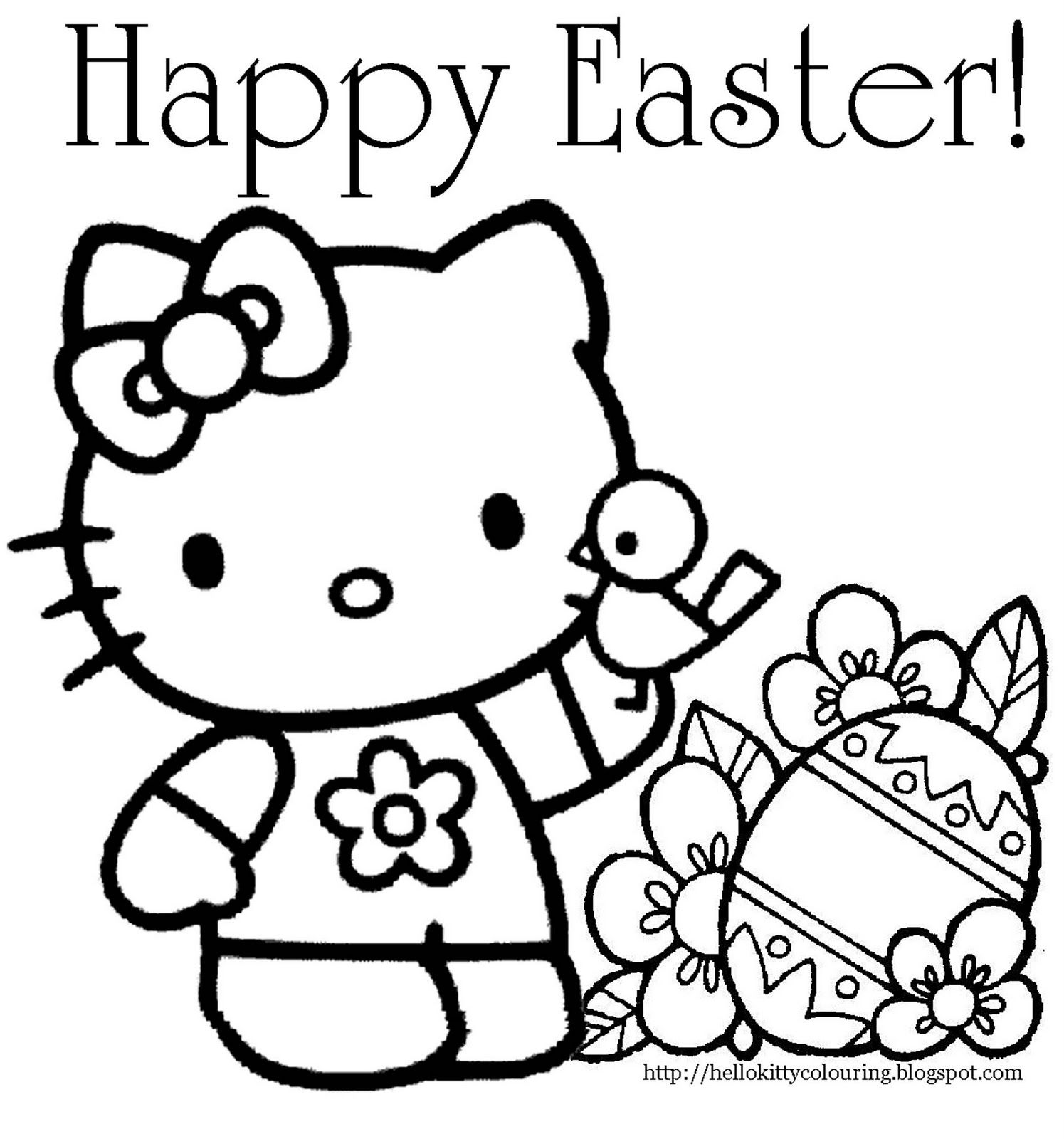Hello kitty celebratg easter hello kitty colourg pages hello kitty colorg kitty colorg