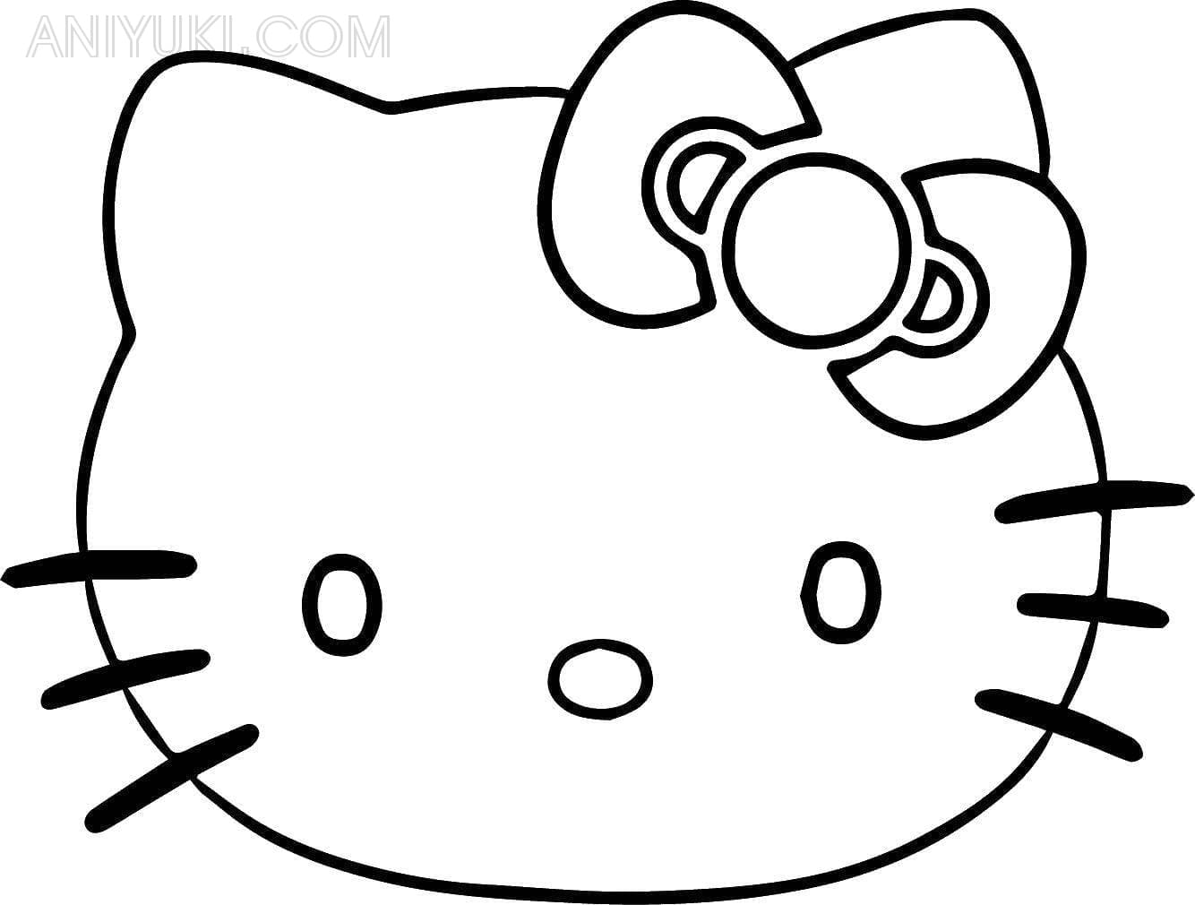 Hello kitty coloring pages