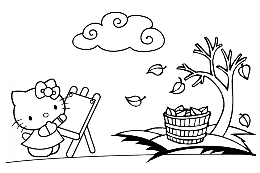 Mad about kitty hello kitty in autumn
