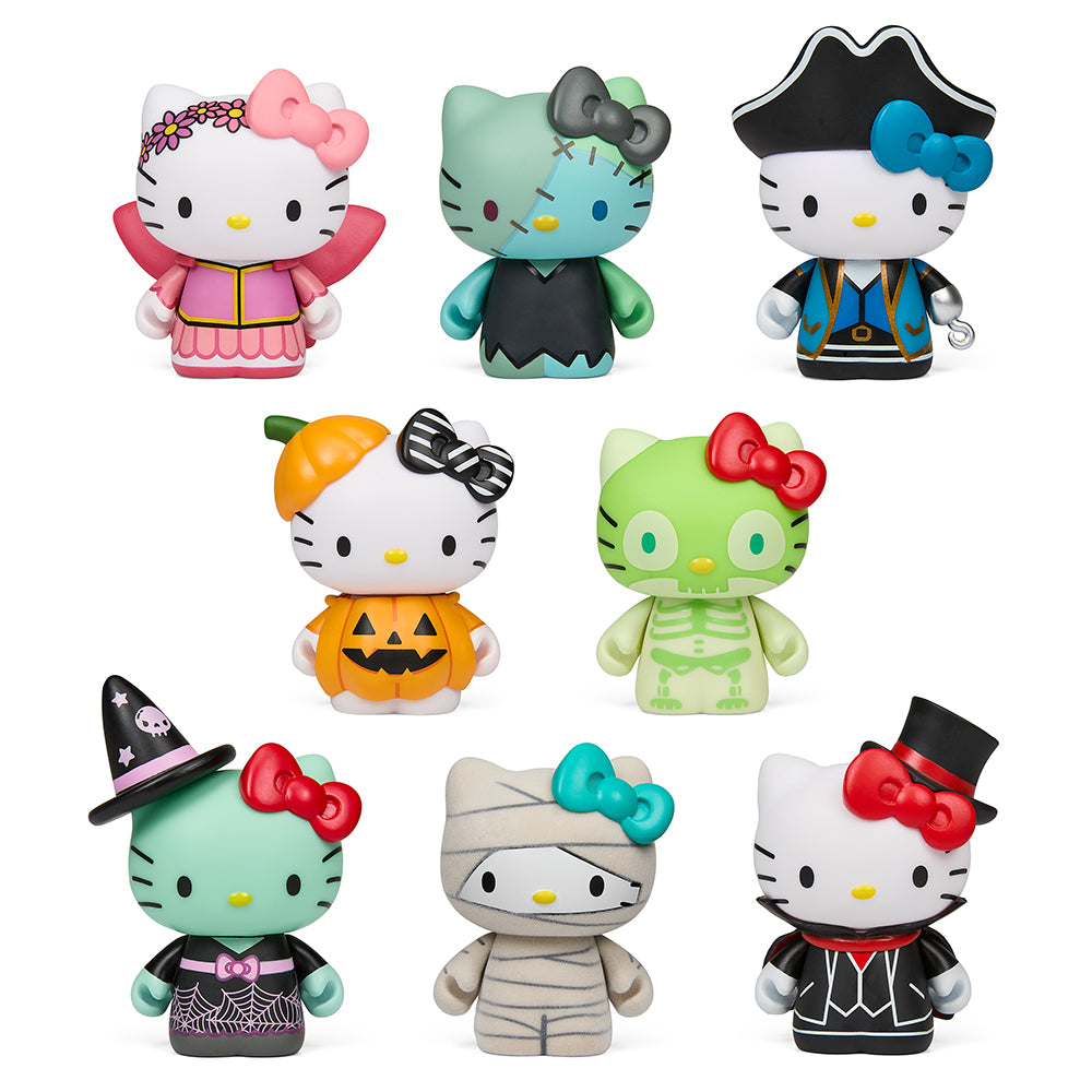 Hello kitty halloween costumes collectible vinyl mini figures