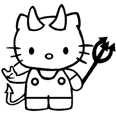 Hello kitty halloween coloring pages coloring pages