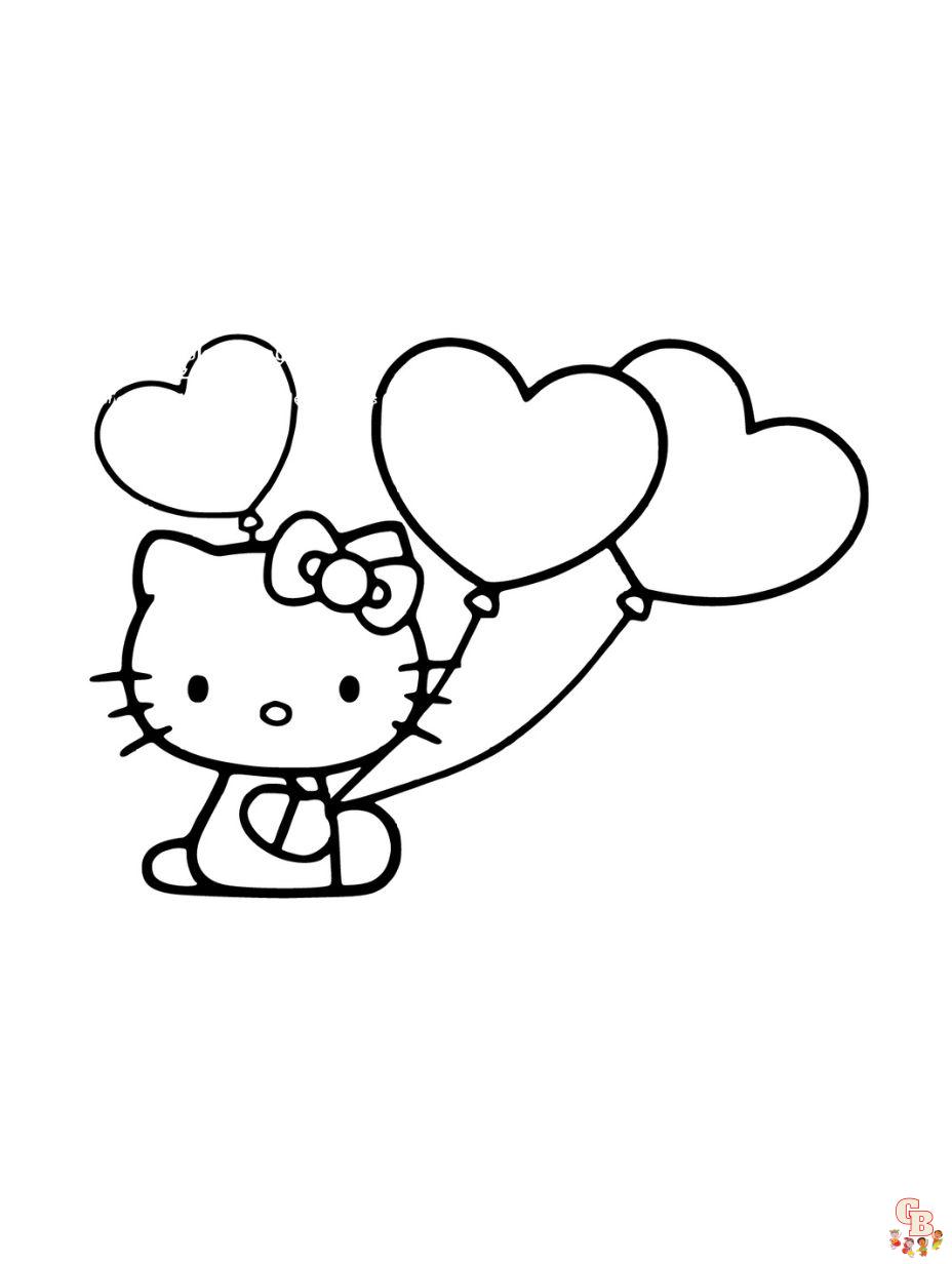Hello kitty coloring pages